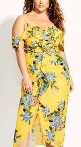 City Chic Floral Dress